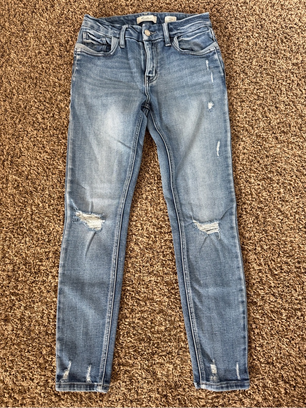 KanCan Medium Wash Distressed Skinny Jeans